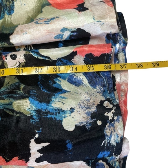 Danny & Nicole Floral Fit & Flare Dress 16 Round Neck Wedding Guest Garden Party - Picture 13 of 14